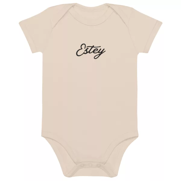 Body Gouttelette – Tous coloris Body bébé Gouttelette Estey coton biologique, tous coloris disponibles, brodé