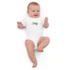 Body Gouttelette – Détail broderie et pressions Body bébé Gouttelette Estey coton biologique, détail broderie et pressions nacre, finitions