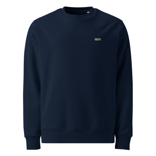 Sweat col rond brodé unisexe "Éveil" en coton bio
