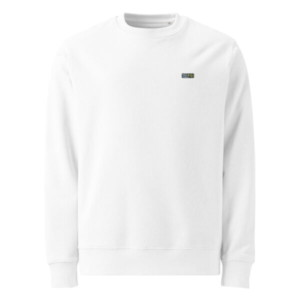 Sweat col rond brodé unisexe "Éveil" en coton bio