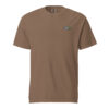 T-shirt unisexe "Sarment" en coton épais brodé