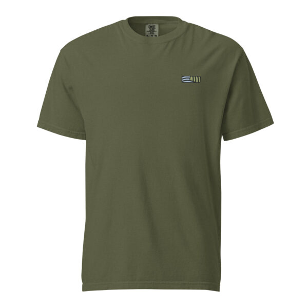 T-shirt unisexe "Sarment" en coton épais brodé