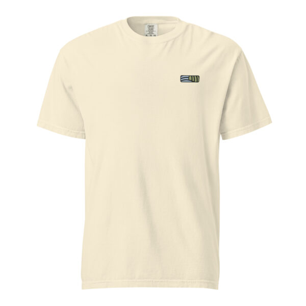 T-shirt unisexe "Sarment" en coton épais brodé