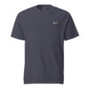 T-shirt unisexe "Sarment" en coton épais brodé