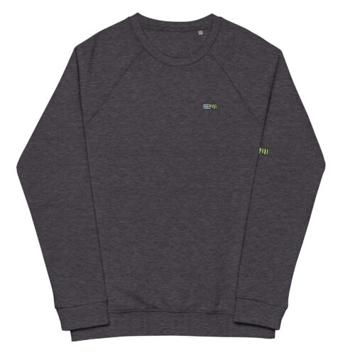 Sweat col rond imprimé unisexe "Genèse" en coton bio