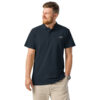 Polo brodé unisexe "Coteaux" en coton bio