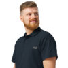 Polo brodé unisexe "Coteaux" en coton bio