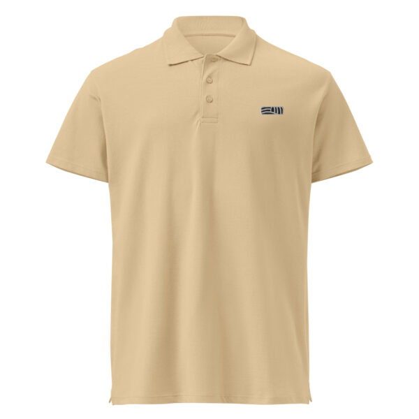 Polo brodé unisexe "Coteaux" en coton bio