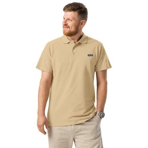 Polo brodé unisexe "Coteaux" en coton bio