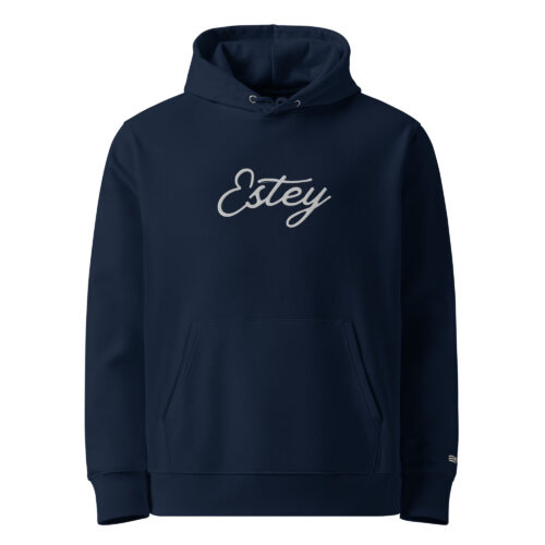 unisex-essential-eco-cruiser-2.0-hoodie-french-navy-front-69fb3761349c8.jpg Sweat à capuche essentiel unisexe "Marée" en coton bio