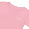 Body Paparon – Détail rose, broderie encolure T-shirt bébé Paparon Estey coton peigné rose, détail encolure et impression, finitions premium