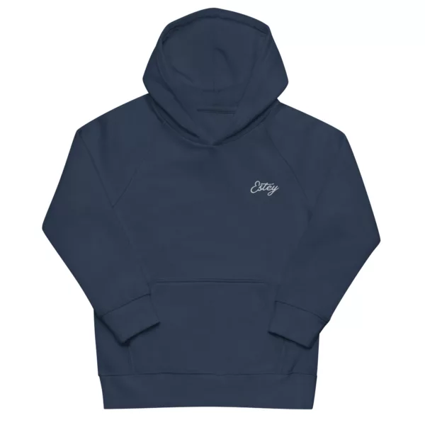Sweat Écume enfant – Navy, face Sweat enfant Écume Estey coton 280 g/m² navy, vue face, broderie Estey