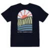 T-shirt Gouyat enfant – Navy, dos T-shirt enfant Gouyat Estey coton 155 g/m² navy, vue dos, impression logo