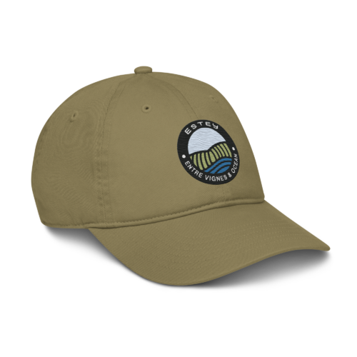 Casquette Dune Estey coton chino, vue profil, broderie logo, coutures structurées, unisexe