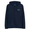 Hoodie adulte Marée Estey coton 350 g/m², zoom capuche doublée et cordon, qualité premium