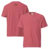 T-shirt Sarment – Garment-dyed pastèque T-shirt Sarment Estey garment-dyed pastèque, coton ring-spun 206 g/m², broderie signature