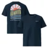 T-shirt Soca – Bleu marine, face et dos T-shirt Soca Estey coton 180 g/m² bleu marine, face et dos, emblème Estey imprimé, jersey classique