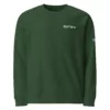 Sweat col rond Genèse Estey coton 280 g/m², coloris neutre, vue face imprimée, unisexe XS–4XL