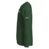 Sweat col rond Genèse Estey coton 280 g/m², zoom col côtelé et manches, qualité premium