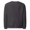 Sweat col rond Genèse Estey coton 280 g/m² gris chiné, face et dos, impression, 350 g unisexe