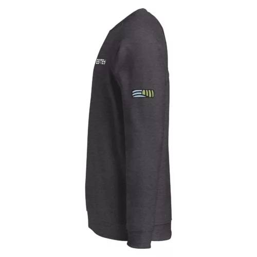 Sweat Genèse – Coloris clair, face Sweat col rond Genèse Estey coton 280 g/m², coloris clair, vue face, emblème Estey imprimé