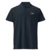 Polo Coteaux – Coton piqué navy, face Polo Coteaux Estey coton piqué bleu marine, vue face, col côtelé, broderie logo, coupe classique