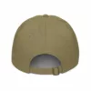 Dos de la casquette Dune Estey vert jungle : languette de réglage et boucle coulissante en laiton vieilli