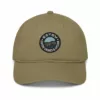 Casquette Dune Estey coton bio vert jungle vue de face, broderie signature Estey