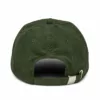 Casquette Le Cap Estey vert olive – dos et sangle Dos de la casquette Le Cap Estey vert olive : sangle de réglage en velours côtelé